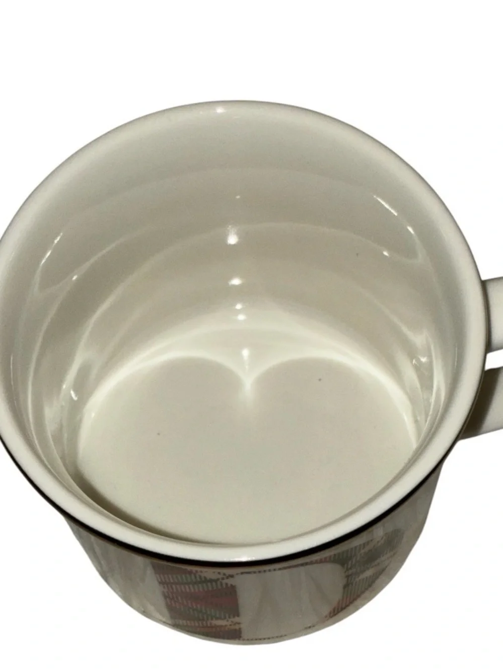 Like New Pottery Barn Plaid‎ Alphabet Stoneware Mug featuring the letter 